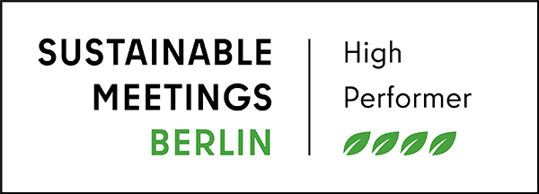 Logo: Sustainable Meetings Berlin High Performer