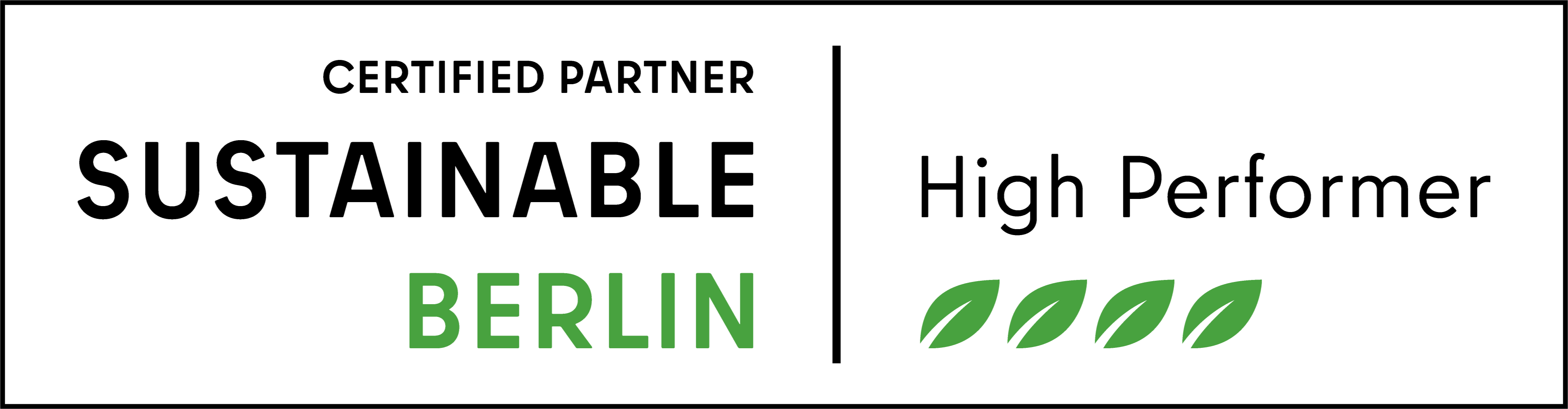 Logo: Sustainable Meetings Berlin High Performer